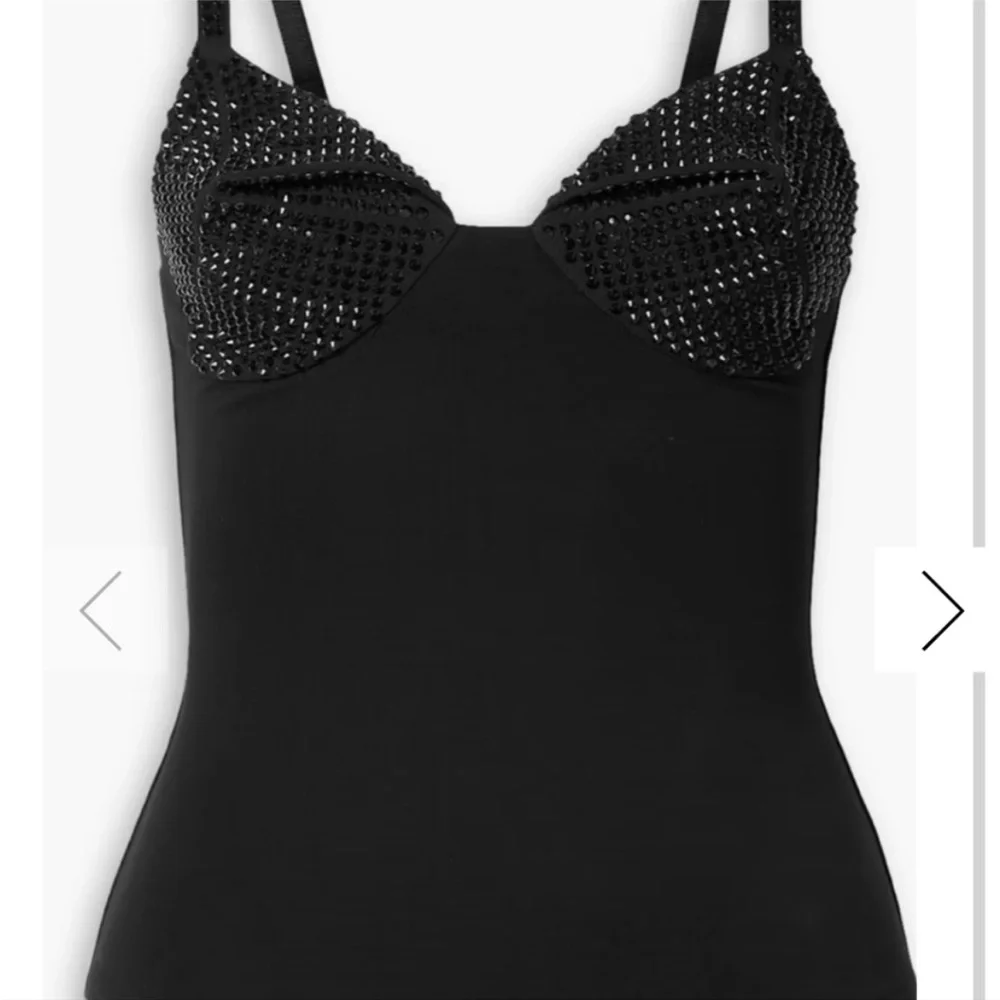 Area Stylish Black Sequin Bodysuit - Picture 3 of 4